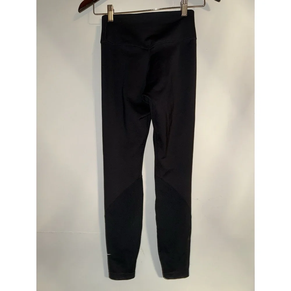 Nike One XS Women's Tight Fit High Rise Yoga 7/8 Leggings Black‎ AT1102-010